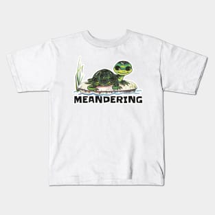 Meandering Turtle Kids T-Shirt